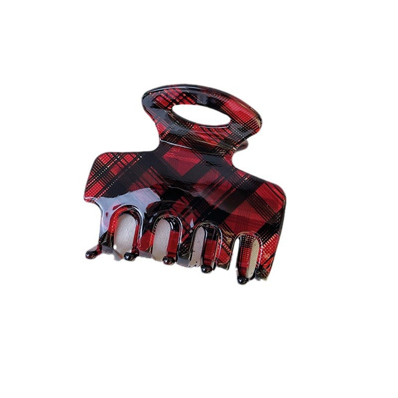Wholesale Plaid Vintage Acetate Bow Hair Clip